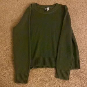 H and M Divided sweater. Dark green. Size US medium.